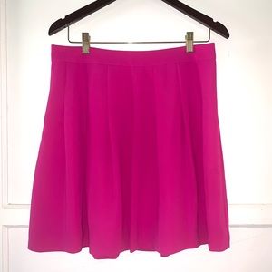 J.crew Magenta Pleated Skirt